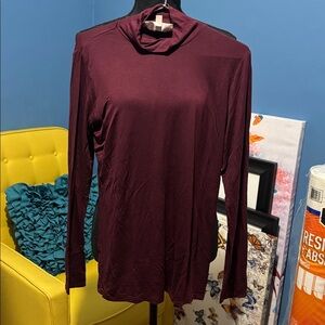 Philosophy Republic Clothing Burgundy Top